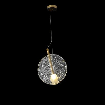 Подвесные Светильник подвесной Crystal Lux FROZEN SP1 BRASS Crystal Lux 3990/201, доставка по Казахстану 