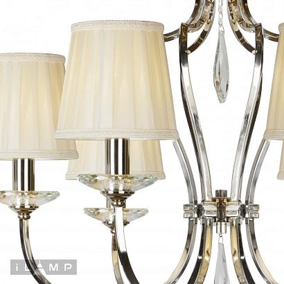 люстры подвесная люстра ilamp charm p2508-6 nic, доставка по Казахстану 