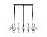 newport 4400 4408+4/s black glossy , подвесной светильник, black glossy clear crystal clear glass l157*57*h52/160 cm, доставка по Казахстану 