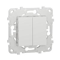 Выключатель двухклавишный Schneider Electric Unica New NU521118 