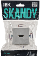 Дополнительная картинка SKANDY Роз. HDMI SK-H01S сереб. IEK