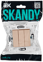 Дополнительная картинка SKANDY Выключ. 3-кл. 10А SK-V11Sa песоч. IEK
