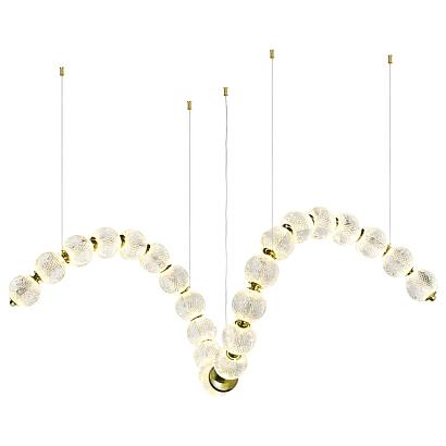 люстры 5008/92l l-vision odl23 413 золотой/прозрачный/металл/акрил люстра led 92w 4000k 4600лм crystal, доставка по Казахстану 