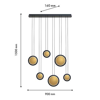 подвесной светильник elation 4562-6p, доставка по Казахстану 