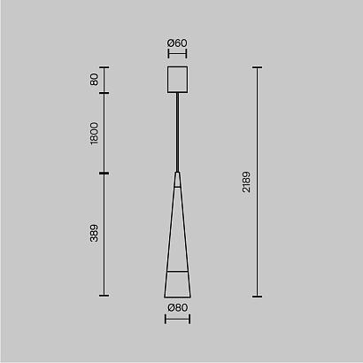 подвесной светильник maytoni p090pl-l12ch3k, доставка по Казахстану 