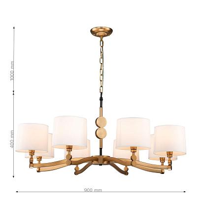 люстры подвесная люстра favourite roshe 2624-8p, доставка по Казахстану 