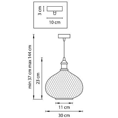подвесной светильник lightstar genni 798031, доставка по Казахстану 