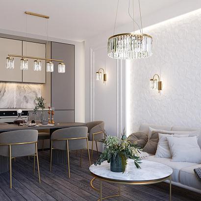 подвесная люстра odeon light classic vassa 4987/5, доставка по Казахстану 