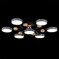 люстры sle6006-702-07 светильник потолочный серый/серый led 7*12w 3000k/4500k/6000k, доставка по Казахстану 