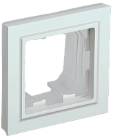 BRITE Рамка 1-мест. IP44 РУ-1-БрЖ-44 жемч. IEK 