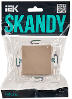 Дополнительная картинка SKANDY Заглушка с суппортом SK-C01Sa песоч. IEK