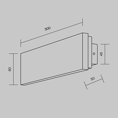 Декоративные настенные Настенный светильник (бра) Maytoni MOD461WL-L8BGK Basic Texture, доставка по Казахстану 