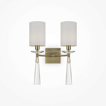 С 2 плафонами на стену Настенный светильник (бра) Maytoni MOD224WL-02BS, доставка по Казахстану 