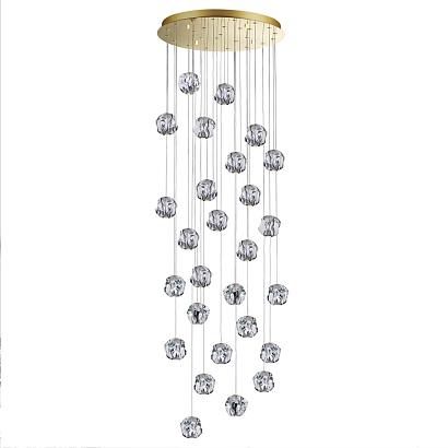 люстры 5085/120l l-vision odl25 золото/прозрачный/металл/акрил люстра каскадная led 120w 4000k 5500лм jemst, доставка по Казахстану 