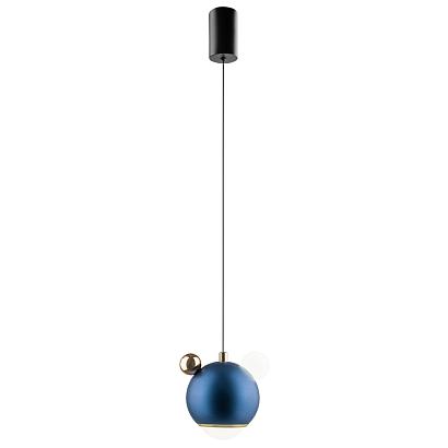 светильник подвесной crystal lux amigo sp led blue crystal lux 1084/201, доставка по Казахстану 