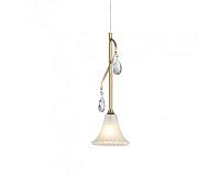 newport 4820 4821/s , подвесной светильник, french gold clear crystal matt white glass d14,5*h44,5/250 cm e14 1*60w, доставка по Казахстану 
