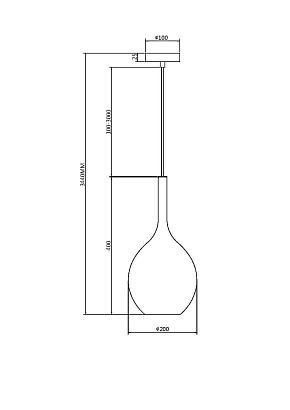 подвесной светильник maytoni mod271pl-01b1, доставка по Казахстану 