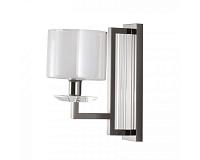 NEWPORT 4400 4401/A black glossy , Бра, Black glossy Clear crystal Clear glass L15*H30*Sp27 cm E14 1*60W