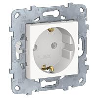 Розетка Schneider Electric Unica New с/з без шторок 16A 250V NU503618 