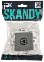 Дополнительная картинка SKANDY Роз. TV проходная SK-A17Gr сер. IEK