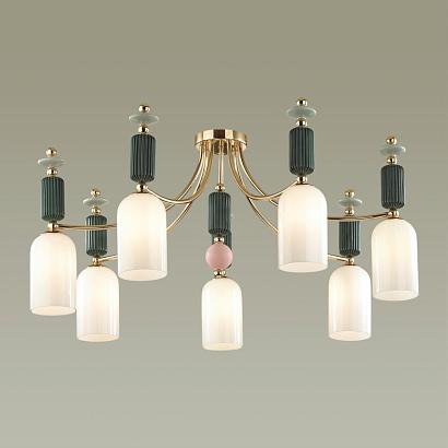 люстры потолочная люстра odeon light classic candy 4861/7c, доставка по Казахстану 