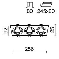 Дополнительная картинка Встраиваемый светильник Maytoni Atom DL024-2-03W