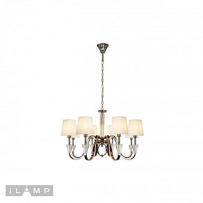 люстры подвесная люстра ilamp alesti p2424-8 nickel, доставка по Казахстану 