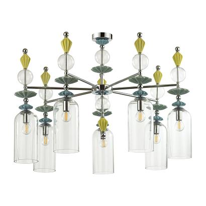 люстры подвесная люстра odeon light classic bizet 4893/7c, доставка по Казахстану 