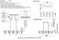 подвесной светильник crystal lux maestro 2291/310l, доставка по Казахстану 
