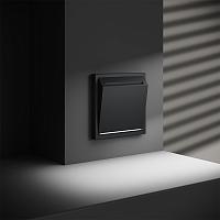 Выключатель встраиваемый VOLTUM S70 карточный 16А, (графит) 
