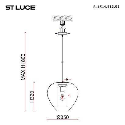sl1514.513.01 светильник подвесной st-luce , доставка по Казахстану 