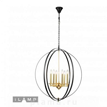 люстры подвесная люстра ilamp element 9977-800 gold&black, доставка по Казахстану 