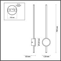 Дополнительная картинка Настенный светодиодный светильник Odeon Light Hightech Stilo 4256/18WL