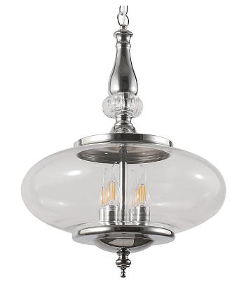 светильник подвесной crystal lux miel sp4 chrome crystal lux 2450/204, доставка по Казахстану 