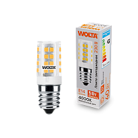 "Светодиодная лампа  WOLTA WSTD-JCD-5W4KE14-C (керамика) ""Капсульная"" JCD 5Вт 460лм 4000K E14 1/10/100/1000" купить в Алматы svet.kz