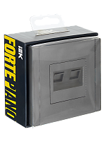 FORTE&PIANO Роз. двойная RJ11+RJ45 кат.5E FP535 ст. IEK 