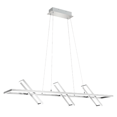 люстры светильник подвесной tamasera, сталь, пластик led-hl l-1200 nickel-matt, доставка по Казахстану 