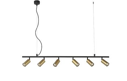 светильник потолочный crystal lux clt 015c6 l1200 bl-go crystal lux 1400/236, доставка по Казахстану 