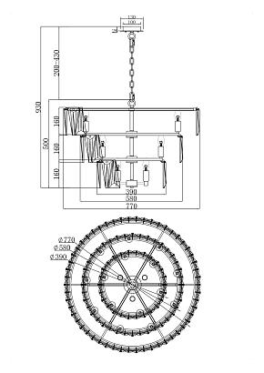 люстра maytoni puntes mod043pl-18ch, доставка по Казахстану 