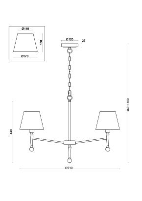 подвесной светильник freya fr5190pl-05bs, доставка по Казахстану 