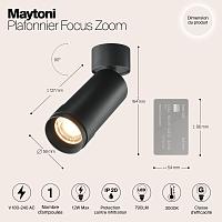 Дополнительная картинка Потолочный светильник Technical C055CL-L12W3K-Z-B