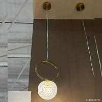 светильник подвесной crystal lux carolina sp1 v1 brass crystal lux 0330/201, доставка по Казахстану 