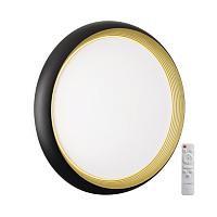 7651/EL PALE SN Светильник пластик/черный/золотой LED 70Вт 3000-6000К D480 IP43 пульт ДУ TOFIQ BLACK