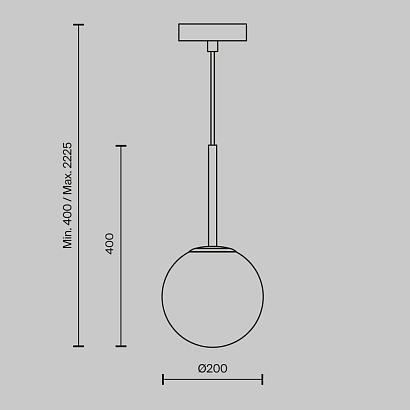 подвесной светильник maytoni mod321pl-01b1 basic form, доставка по Казахстану 