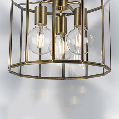 люстры 798231 (mx7961-3a) люстра  genni 3х40w e27 латунь/прозрачный (в комплекте), доставка по Казахстану 