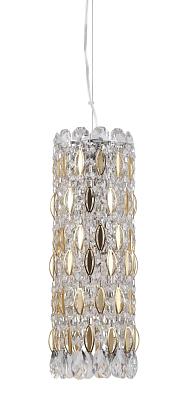 светильник подвесной crystal lux lirica sp3 chrome/gold-transparent crystal lux 2201/203, доставка по Казахстану 