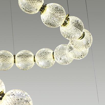 5008/132l l-vision odl23 413 золотой/прозрачный/металл/акрил люстра led 132w 4000k 6600лм crystal, доставка по Казахстану 