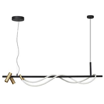 люстры 4397/30l hightech odl23 103 черный/античная бронза/металл/канат подвесной св-к ip20 led 30w 1200лм 3000k corda, доставка по Казахстану 