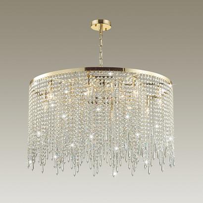 5028/12 modern odl23 429 золотой/прозрачный металл/хрусталь люстра e14 12*40w chokka, доставка по Казахстану 