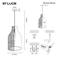 Дополнительная картинка SL1513.503.01 Светильник подвесной ST-Luce 